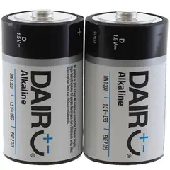GENERICO - Pack 2 pilas alkaline tamaño D para calefont 1.5v