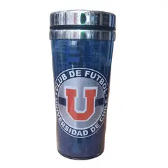 TITANIO - MUG TERMICO LOGO PLATEADO UNIVERSIDAD DE CHILE