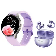 LENOVO - Reloj inteligente Toumi Y80 Morado y Audifonos TA140 -P_