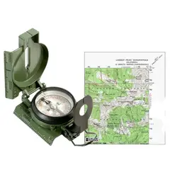 INVENCIBLE - BRUJULA LENSATICA METALICA EN ALUMINIO CON TAPA AE89