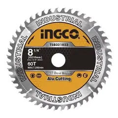 INGCO - Disco De Sierra Circular Industrial Aluminio 60T 210Mm 8 1/4" Tsb321023