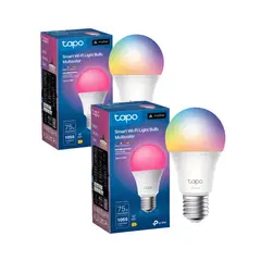 TP LINK - Set 2 Amp Colores Alto Brillo E27 Tapo Smart LED Wi-fi Matter Homekit