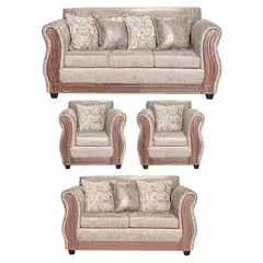 ADONIS LEUDH - Living 3+2+1+1 Caburgua Envejecido Beige x