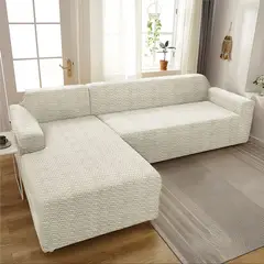 GENERICO - FUNDA CUBRE SILLON PARA SOFAS TIPO L DISEÑO TEXTURIZADO T