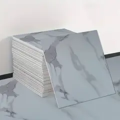 JOYTEK - Piso Vinílico Autoadhesivo Blanco Ice 1 Unidad de 60x60 cm - 15 mm