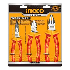 INGCO - Set Alicates Industrial Aislado Vde 3 Piezas Hikps28318