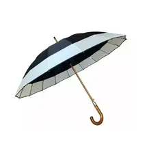 GENERICO - Paraguas Automatico Impermeable 130cm 16 Varillas Negro