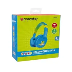 MONSTER - AUDIFONO PARA NIÑO DINO CELESTE COOLKID