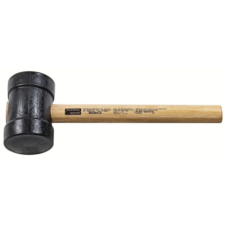 Martillo Tipo Goma 80 mm MASTER - Cabeza em PVC con Mango de Madera