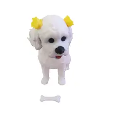 GENERICO - Figura Perro Poodle decoracion incluye accesorios