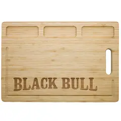 BLACK BULL - Tabla Bambú 38cm Corte Preciso y Ecológico - SC