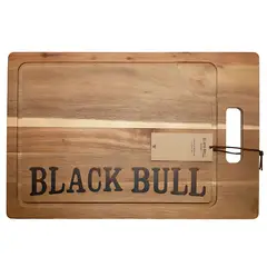 BLACK BULL - Tabla Acacia 45cm Corte Elegante y Rústico - SC