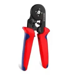 GENERICO - Crimpadora de terminales kit 2000 piezas pinza crimpadora color rojo y negro