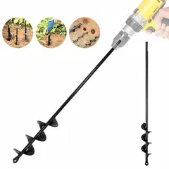 KUANGYE - Broca Ahoyador Plantar Jardín Para Taladro Común 5×60cm