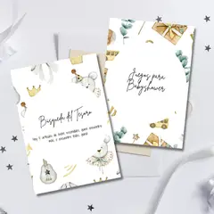 LAFANTINA - TARJETAS DE JUEGOS PARA BABYSHOWER