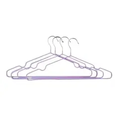 LIKE SHOP - Pack 10 Colgadores Ropa Antideslizante Colores Gancho Percha