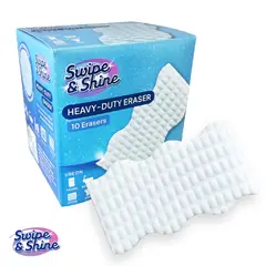 SWIPE AND SHINE - Set 10 Esponjas Heavy Duty Eraser 10 un