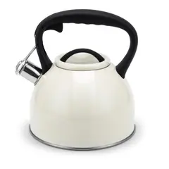 WENS - Tetera Acero Inoxidable Con Mango 3Lts Crema Selene