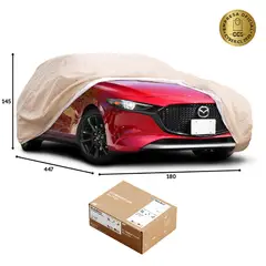 CWAGEN - Funda para Auto Beige Hatchback L - Wagen Covers Basic