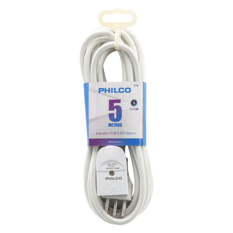ALARGADOR EXTENSIÓN ELÉCTRICA XT48 5M BLANCO,