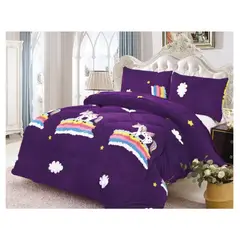 COMPRAPO - Cobertor Chiporro Infantil Dulce Unicornio + 1 Funda 1,5 Plaza