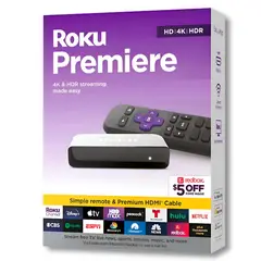 ROKU - TV Premiere Edition UHD 4K + HDR Streaming TV Quad-Core Edition