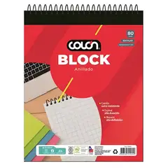 COLON - BLOCK CARTA MATEMÁTCAS 7 MM 80 HOJAS