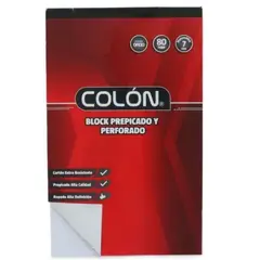 COLON - BLOCK OFICIO MATEMÁTCAS 7 MM 80 HOJAS