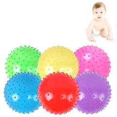 GENERICO - Pelota Yoga Pilates Balon Erizo Kine Masaje 20cm - Amarillo
