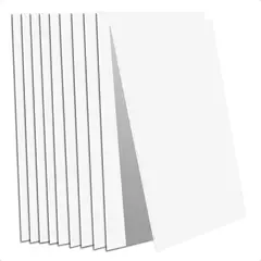 SUPERCENTER - 10 Laminas Papel Mural Mármol Ladrillo Pared Piso Blanco Puro 60x30cm
