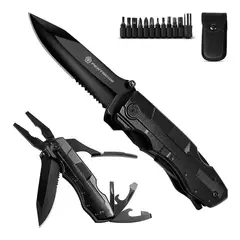 GENERICO - Navaja Tactica Cuchillo Tactico Militar Alilicate 16en1