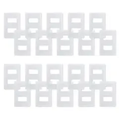WANT - Pack 20 Placas Doble con Soporte Metálico - Blanco
