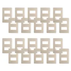 WANT - Pack 20 Placas Doble con Soporte Metálico - Dorado