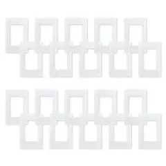 WANT - Pack 20 Placas Triple con Soporte Metálico - Blanco