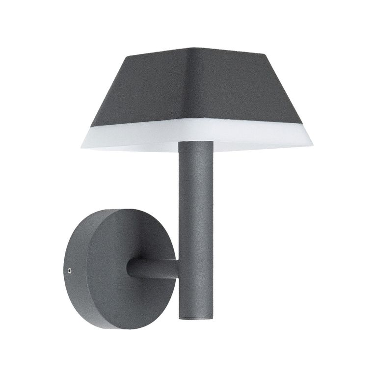 Apliqué LED Farol Pro Grafito 12W Luz Cálida