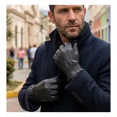 EKOL TACTICA MILITAR - Guantes de Cuero Sintético Premium para Invierno - Térmicos y Elegantes