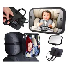 GENERICO - Espejo De Seguridad Para Asiento Trasero De Bebé