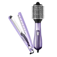 BABYLISS PRO - Kit Plancha y Cepillo secador BabylissPro Lavanda