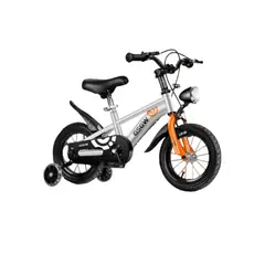 BABYLUNA - Bicicleta Infantil Aro 12 Plateada con Luz Delantera