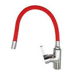 TAUMM - MONOMANDO LAVAPLATO CUELLO FLEXIBLE ROJO
