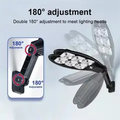 MICRO - Luminária solar led parede refletore 108 cob sensor controle