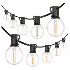 MICRO - Guirnalda De Luces 25 Led Focos Vintage Impermeable 76mN 220v