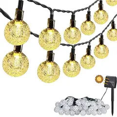 MICRO - Luces Cuerda Solares 5M 30LED Guirnalda de Luces Led.