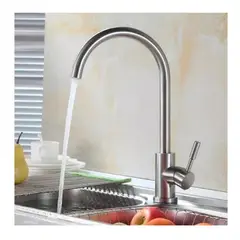 TAUMM - Llave de Cocina Monomando Vertical Inoxidable Frio y Caliente