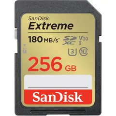 SANDISK - Tarjeta SD Extreme 256GB UHS-I 150MBs