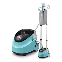 MUNDO MAGIA - Plancha A Vapor Vertical 2200w Domestico Color Celeste