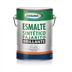 SOQUINA - ESMALTE SINTETICO PAJARITO BRILLANTE COLOR GRIS MAQUINA GL