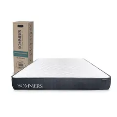 SOMMERS - Colchón 1 Plaza Comprimido 90x190x20 Cm Essential