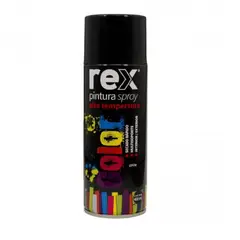 GENERICO - PINTURA EN SPRAY ALTA TEMPERATURA NEGRO REX 400ML