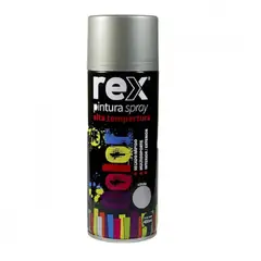 GENERICO - PINTURA EN SPRAY ALTA TEMPERATURA ALUMINIO REX 400ML